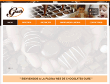 Tablet Screenshot of chocolatesgure.com